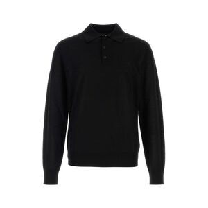 Dsquared Men Black Wool Polo Shirt